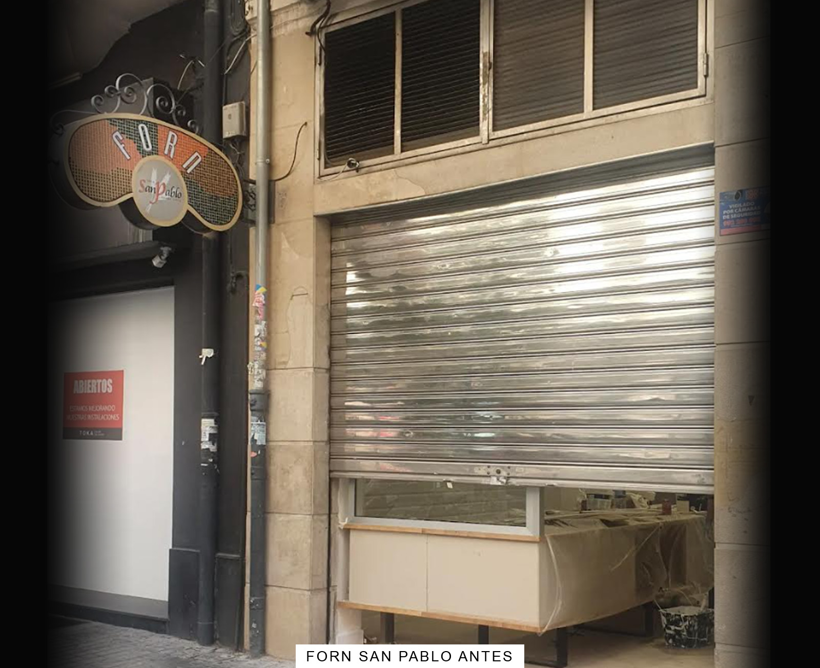 Forn San Pablo-cerramiento fachada-rotulos valencia-antes